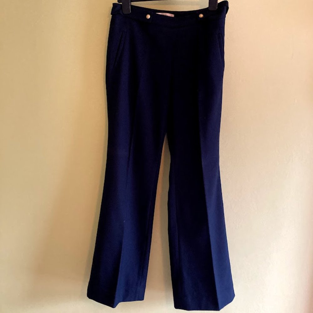 Julie Fit (curvy) Navy Pants - Ann Taylor LOFT